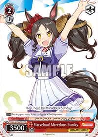 Marvelous! Marvelous Sunday - Umamusume: Pretty Derby - Weiss Schwarz card
