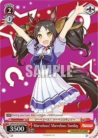 Marvelous! Marvelous Sunday (RRR) - Umamusume: Pretty Derby - Weiss Schwarz card