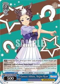 Earnest Athlete, Mejiro Ryan (RRR) - Umamusume: Pretty Derby - Weiss Schwarz card