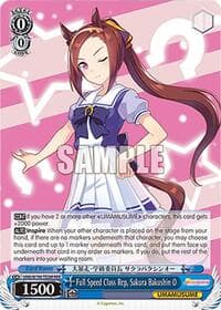 Full Speed Class Rep, Sakura Bakushin O (RRR) - Umamusume: Pretty Derby - Weiss Schwarz card