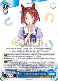 Blooming Flower, Sakura Laurel - Umamusume: Pretty Derby - Weiss Schwarz card