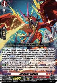 Outburst Dragon - DZ-BT14: Envoys of the Crimson Moon - Cardfight Vanguard card