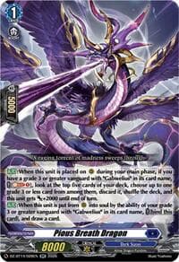 Pious Breath Dragon - DZ-BT14: Envoys of the Crimson Moon - Cardfight Vanguard card