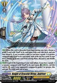 Knight of Graceful Virtue, Andrivet - DZ-BT14: Envoys of the Crimson Moon - Cardfight Vanguard card