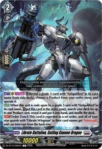 Librate Battalion, Gatling Kanone Dragon - DZ-BT14: Envoys of the Crimson Moon - Cardfight Vanguard card