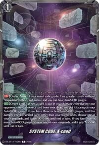 SYSTEM CODE: X-ceed - DZ-BT14: Envoys of the Crimson Moon - Cardfight Vanguard card