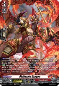 Obliterate Dragon (FR) - DZ-BT14: Envoys of the Crimson Moon - Cardfight Vanguard card