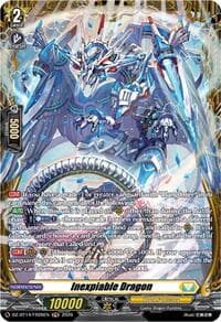Inexpiable Dragon (FR) - DZ-BT14: Envoys of the Crimson Moon - Cardfight Vanguard card