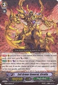 Evil Armor General, Giraffa (SP) - BT04: Eclipse of Illusionary Shadows - Cardfight Vanguard card