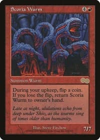 Scoria Wurm - Urza's Saga - Magic: The Gathering card