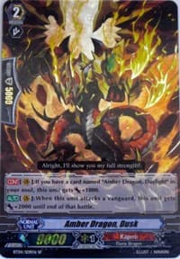 Amber Dragon, Dusk (SP) - BT04: Eclipse of Illusionary Shadows - Cardfight Vanguard card