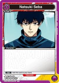 Natsuki Seba (Box Topper Foil) - UE19BT: SAKAMOTO DAYS - Union Arena card