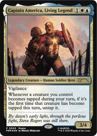 Captain America, Living Legend - Media Promos - Magic: The Gathering card