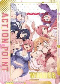 Action Point Card (The 100 Girlfriends Who Really, Really, Really, Really, REALLY Love You) (Winner) - Union Arena Promotion Cards - Union Arena card