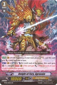 Knight of Fury, Agravain - BT06: Breaker of Limits - Cardfight Vanguard card