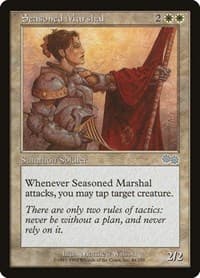 Seasoned Marshal - Urza's Saga - Magic: The Gathering card