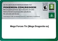 Code Card - Mega Forces Tin [Mega Dragonite ex] - Miscellaneous Cards & Products - Pokemon card