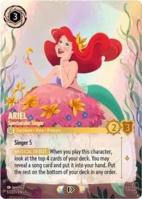 Ariel - Spectacular Singer - Disney Lorcana Promo Cards - Disney Lorcana card