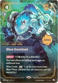 Blue Sentinel - Riftbound Judge Promotional Cards - Riftbound: League of Legends Trading Card Game card