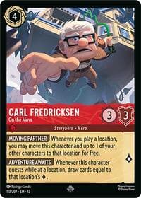 Carl Fredricksen - On the Move - Attack of the Vine! - Disney Lorcana card
