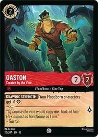 Gaston - Created by the Vine - Attack of the Vine! - Disney Lorcana card