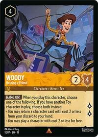 Woody - Helping a Friend - Attack of the Vine! - Disney Lorcana card