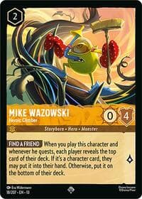 Mike Wazowski - Heroic Climber - Attack of the Vine! - Disney Lorcana card