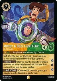 Woody & Buzz Lightyear - Best Buddies - Attack of the Vine! - Disney Lorcana card