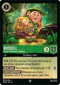 Russell - Senior Wilderness Explorer - Attack of the Vine! - Disney Lorcana card