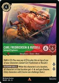 Carl Fredricksen & Russell - Intrepid Explorers - Attack of the Vine! - Disney Lorcana card