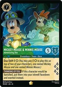 Mickey Mouse & Minnie Mouse - Adventuring Duo - Attack of the Vine! - Disney Lorcana card