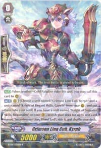 Crimson Lion Cub, Kyrph - BT06: Breaker of Limits - Cardfight Vanguard card
