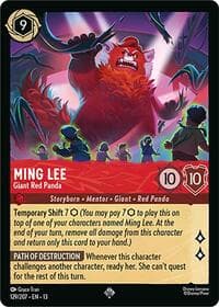 Ming Lee - Giant Red Panda - Attack of the Vine! - Disney Lorcana card
