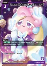 Cream Unicorn Cookie (SSR) - Brave Beginning - CookieRun: Braverse TCG card