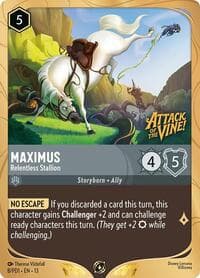 Maximus - Relentless Stallion - Disney Lorcana Promo Cards - Disney Lorcana card