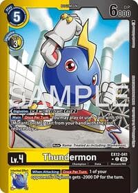Thundermon (Limited Foil) - Digital World Shambala - Digimon Card Game card