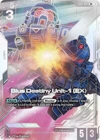 Blue Destiny Unit-1 (EX) (R+) - Eternal Nexus - Gundam Card Game card