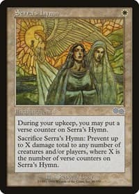 Serra's Hymn - Urza's Saga - Magic: The Gathering card