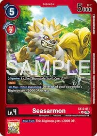 Seasarmon (Limited Foil) - Digital World Shambala - Digimon Card Game card