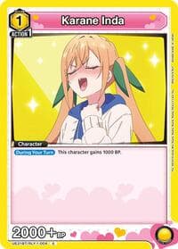Karane Inda (004) - UE21BT: The 100 Girlfriends Who Really, Really, Really, Really, REALLY Love You - Union Arena card
