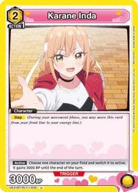 Karane Inda (005) - UE21BT: The 100 Girlfriends Who Really, Really, Really, Really, REALLY Love You - Union Arena card