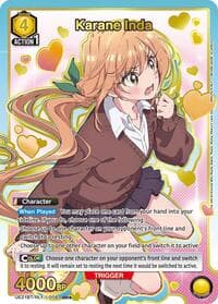 Karane Inda (008) (SR*) - UE21BT: The 100 Girlfriends Who Really, Really, Really, Really, REALLY Love You - Union Arena card