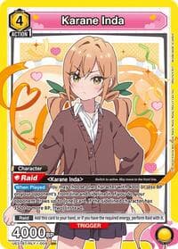 Karane Inda (009) - UE21BT: The 100 Girlfriends Who Really, Really, Really, Really, REALLY Love You - Union Arena card