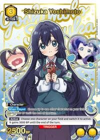 Shizuka Yoshimoto (018) (R*) - UE21BT: The 100 Girlfriends Who Really, Really, Really, Really, REALLY Love You - Union Arena card