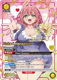 Hakari Hanazono (024) (SR**) - UE21BT: The 100 Girlfriends Who Really, Really, Really, Really, REALLY Love You - Union Arena card