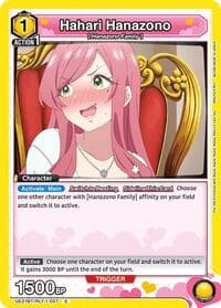 Hahari Hanazono (027) - UE21BT: The 100 Girlfriends Who Really, Really, Really, Really, REALLY Love You - Union Arena card