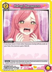 Hahari Hanazono (028) - UE21BT: The 100 Girlfriends Who Really, Really, Really, Really, REALLY Love You - Union Arena card