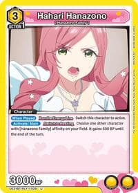 Hahari Hanazono (029) - UE21BT: The 100 Girlfriends Who Really, Really, Really, Really, REALLY Love You - Union Arena card