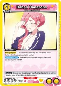 Hahari Hanazono (030) - UE21BT: The 100 Girlfriends Who Really, Really, Really, Really, REALLY Love You - Union Arena card