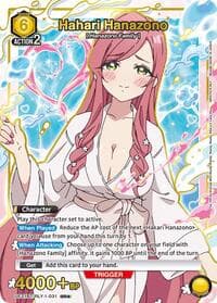 Hahari Hanazono (031) (SR*) - UE21BT: The 100 Girlfriends Who Really, Really, Really, Really, REALLY Love You - Union Arena card